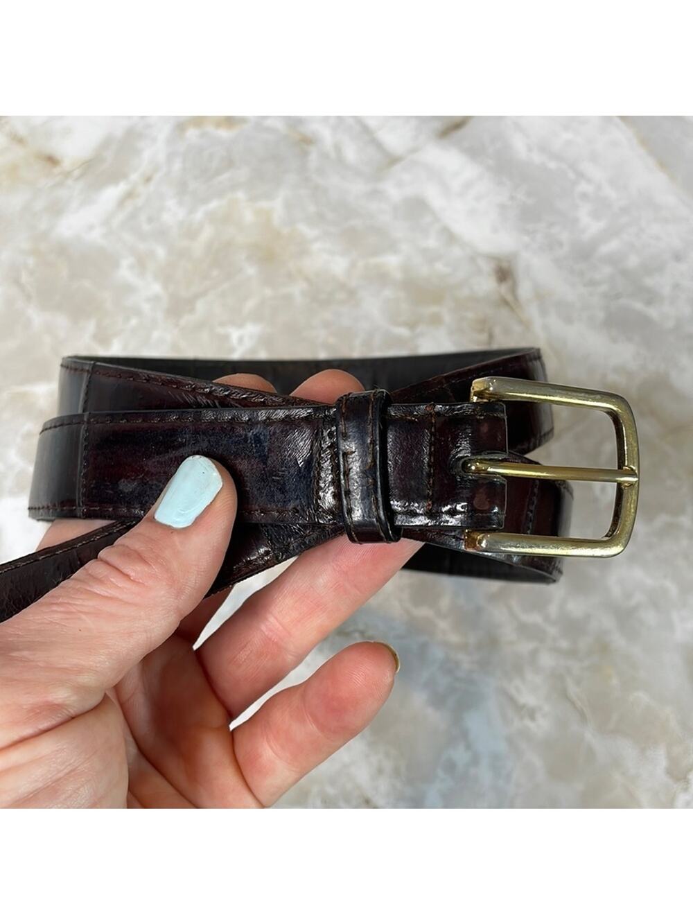 Vintage Men's Eelskin belt